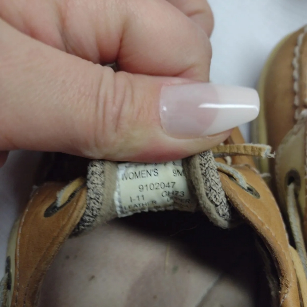 Sperry Top-Sider Angelfish Womens Size 9 Leather Boat Shoes Loafers Tan 9102047